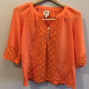 Fig and Flower Women Blouse, 3/4 sleeve, PS